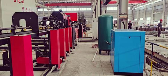 Produktionslinie für Quadratrohrschweißen AC380V 50Hz Ventil Schneckenstütze